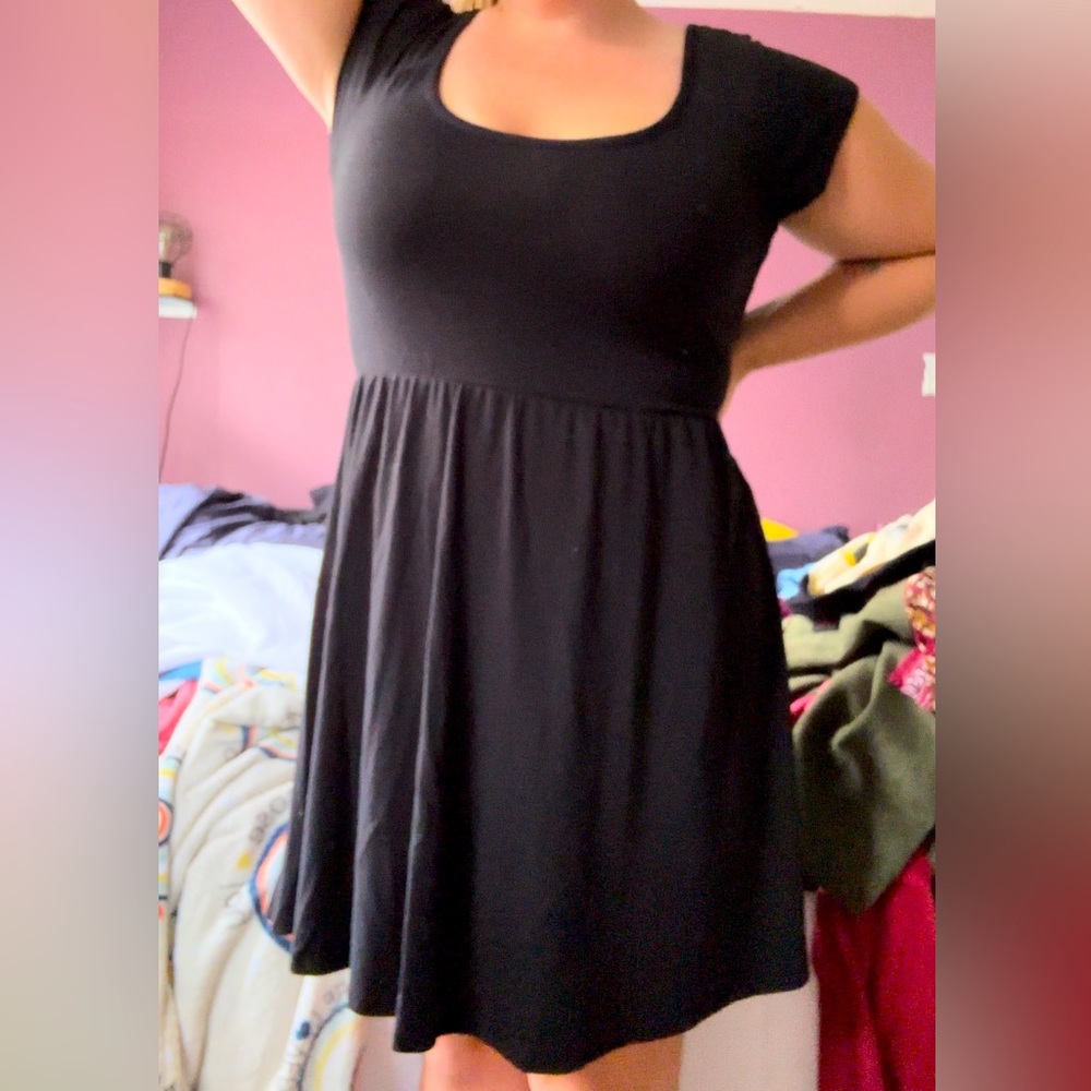 XXL Crossed Back BLK Dress